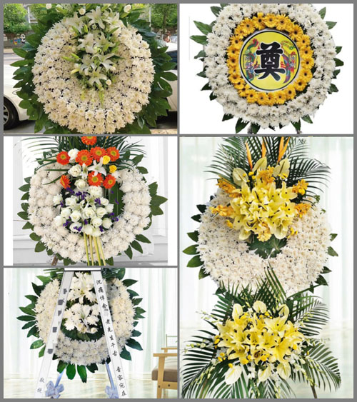 湖北荆门市京山县杨集镇双峰观村花圈速递